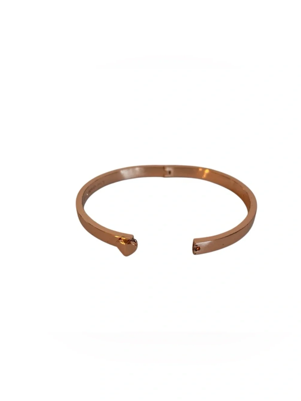 kate spade rose gold heart hinge bangle bracelet NWT - Picture 5 of 7